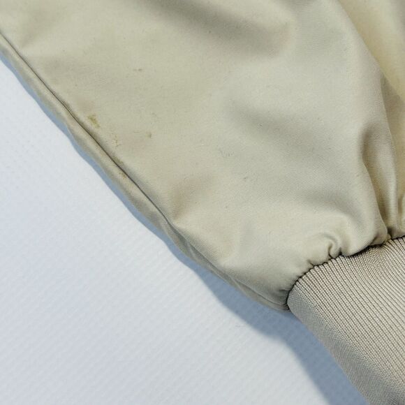 FootJoy Golf Jacket Mens Size XL Beige Windbreaker 1/4 Snap Pullover Mock Neck - Picture 11 of 12